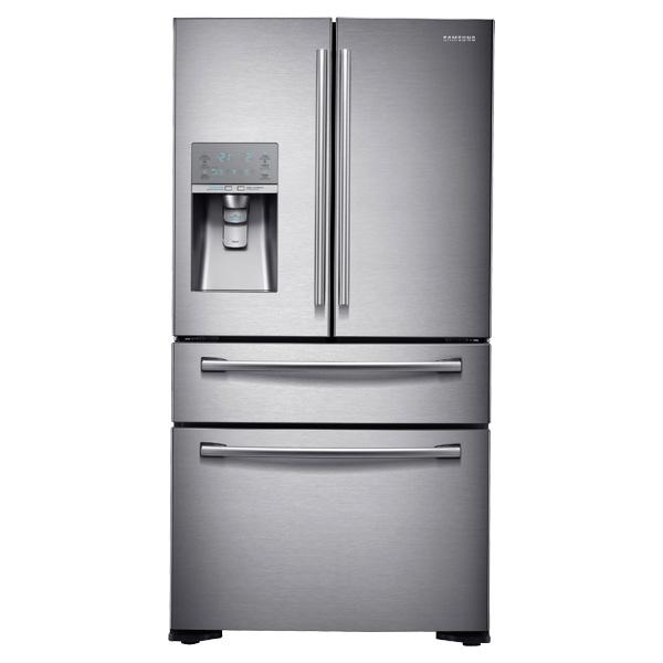 36" Wide, 23 cu. ft. Counter-Depth French Door Refrigerator with Sparkling Water Dispenser (Stainless Steel)