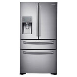 36" Wide, 23 cu. ft. Counter-Depth French Door Refrigerator with Sparkling Water Dispenser (Stainless Steel)