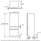 Monogram 30" Integrated Panel-Ready Refrigerator (for Single or Dual Installation)