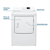Element 7.0 Cu. Ft. Gas Dryer - White (ENTDG7027EW)