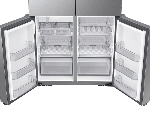 36 Inch Counter Depth French Door with a Reveal™ Door, Silver Stainless