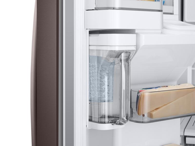 28 cu. ft. 3-Door French Door Food Showcase Refrigerator in Tuscan Stainless Steel