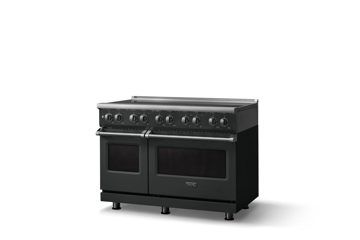 48"W. Induction Range (Finish: Antique Bronze, Trim: Polished Chrome)