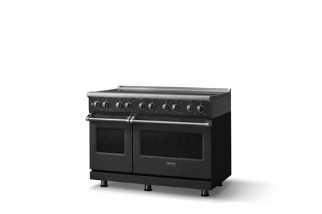 48"W. Induction Range (Finish: Antique Bronze, Trim: Polished Chrome)