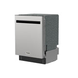 24 Inch Built-in Top Control Dishwasher With Pocket Handle - Stainless Steel