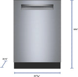 500 Series, built-under dishwasher, 24'', Brushed steel anti-fingerprint