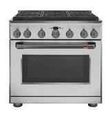 Café™ 36" All-Gas Commercial-Style Range with 6 Burners (Natural Gas)