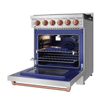 30 Inch Professional Liquid Propane With Precision Knob Control In Stainless Steel/rose Gold