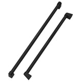 ZLINE Autograph Edition 36 in. Built-in Refrigerator Handles (Set of 3) in Matte Black (RBIVHZ-MB-36)