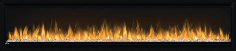 Alluravision 74 Slimline Wall Hanging Electric Fireplace