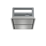 FORNO Arezzo 44-Inch Recessed Ceiling Range Hood, Dual Motors, 1200 CFM, Hybrid Filters, Remote Control