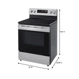 6.3 cu ft. Smart Wi-Fi Enabled Electric Range with EasyClean®