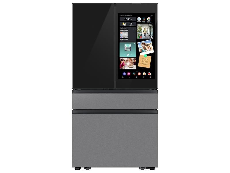 Bespoke 29 cu. ft. 4-Door French Door Refrigerator with AI Family Hub™+ & AI Vision Inside™ in Charcoal Glass and Stainless Steel