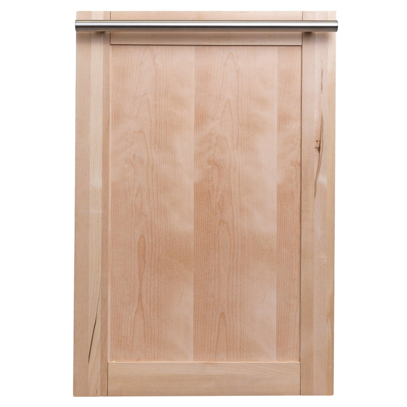 ZLINE 18 in. Compact Top Control Dishwasher with Stainless Steel Tub and Modern Style Handle, 52 dBa (DW-18) [Color: Unfinished Wood]