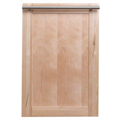 ZLINE 18 in. Compact Top Control Dishwasher with Stainless Steel Tub and Modern Style Handle, 52 dBa (DW-18) [Color: Unfinished Wood]