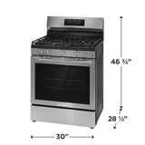 30" Rear Control Gas Range with Air Fry