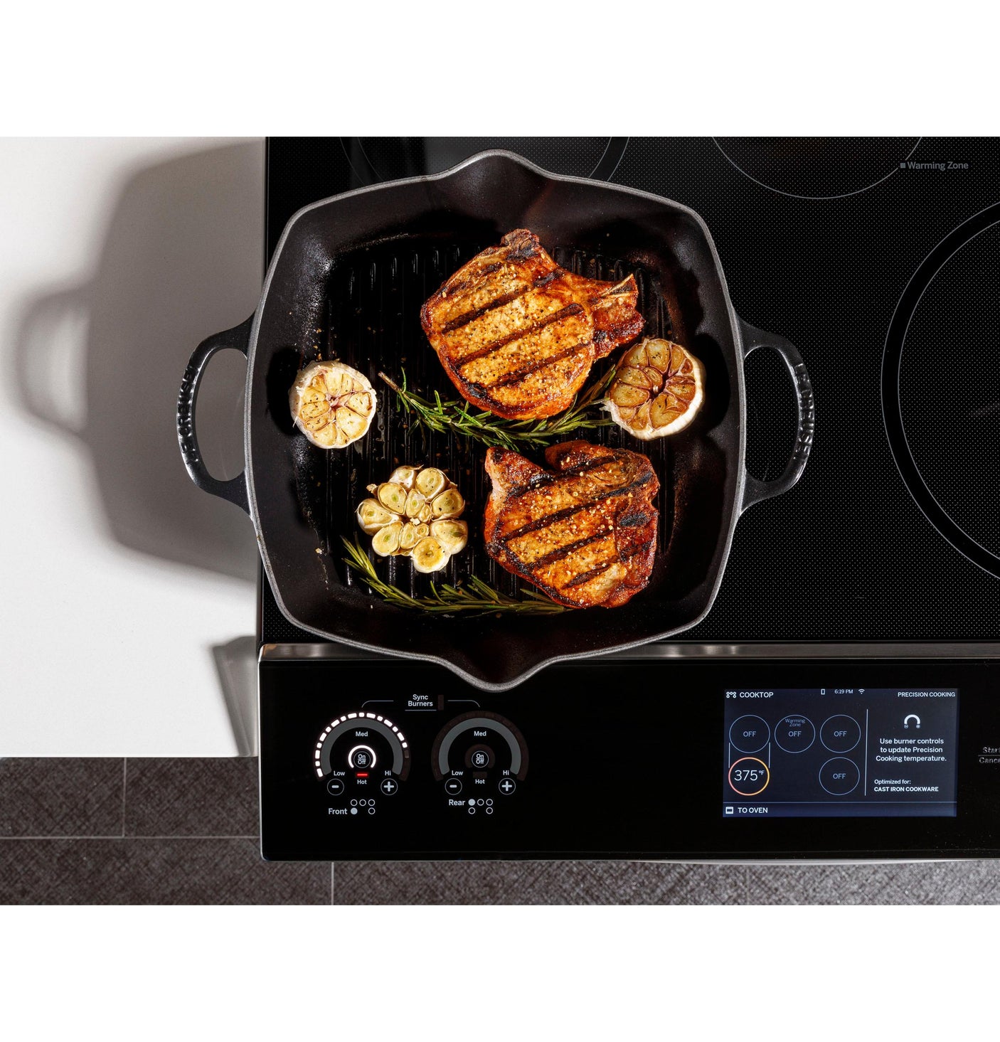 GE Profile™ 30" Smart Slide-In Front-Control Induction Fingerprint Resistant Range with In Oven Camera