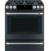 Café™ 30" Smart Slide-In, Front-Control, Gas Range with Convection Oven