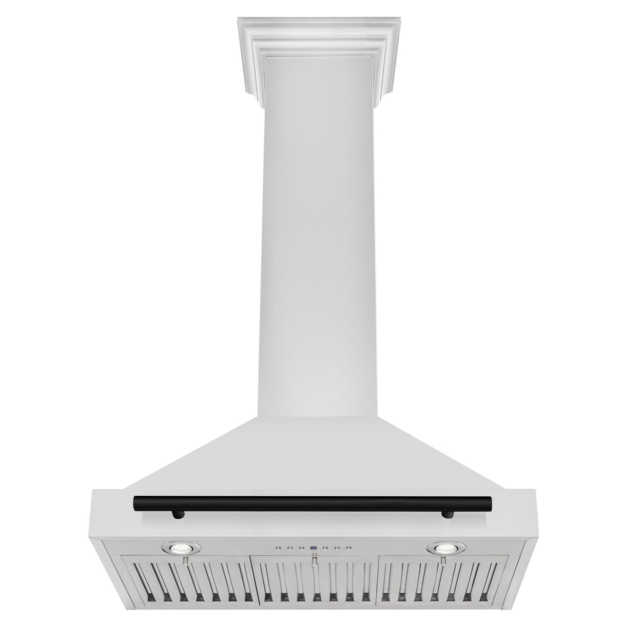 ZLINE 30 in. Autograph Edition Convertible Stainless Steel Range Hood with Stainless Steel Shell and Champagne Bronze Accents (KB4STZ-30-CB) [Color: Matte Black Accents]