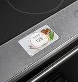 Café™ 30" Smart Slide-In, Front-Control, Induction and Convection Range in Platinum Glass