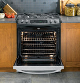 GE Profile Series 30" Dual Fuel Slide-In Range
