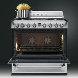 Free-standing Dual Fuel Cavity "Victoria" Range Approx. 36" Stainless Steel