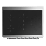 ILVE UMIB36QNR3SSC Majestic III 36 inch Induction Range with 6 Elements, 3.5 cu. ft. Total Oven Capacity (Solid Door, Stainless Steel, Chrome)