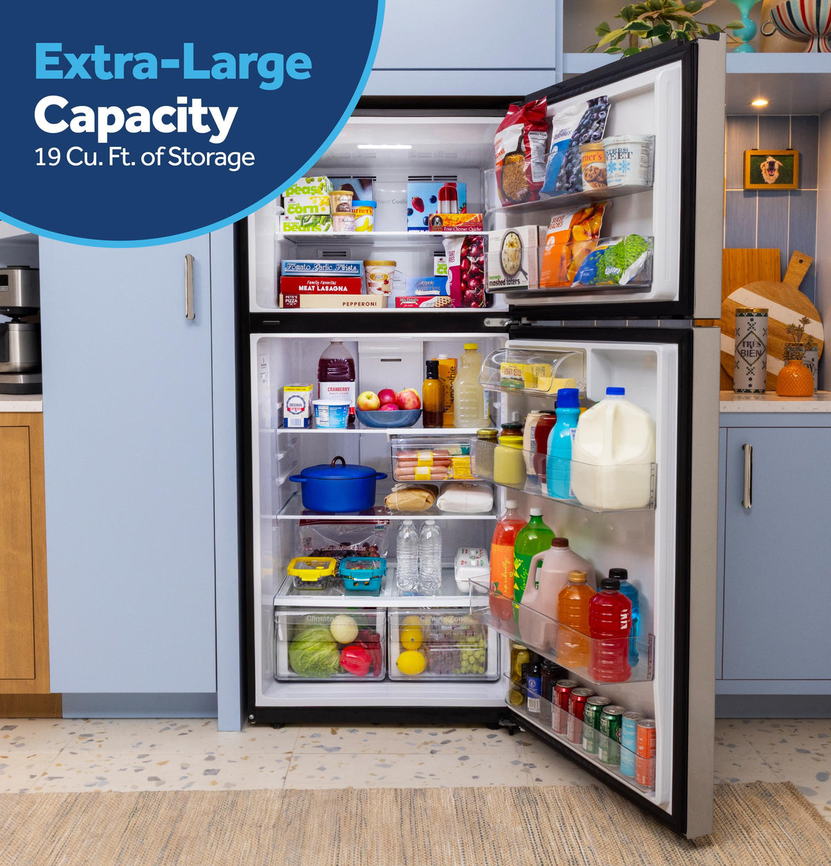 GE 19 Cu. Ft. Garage Ready Top-Freezer Refrigerator