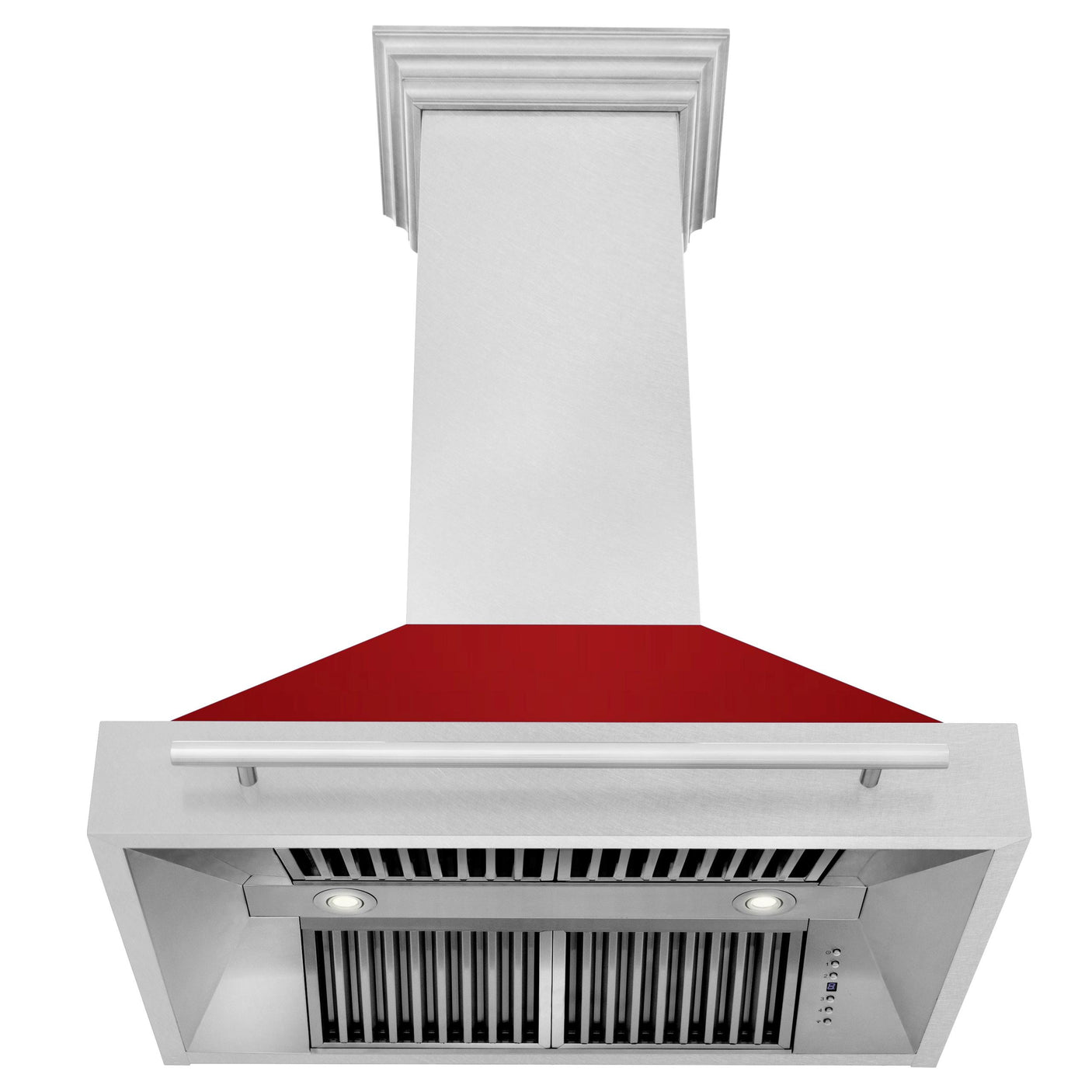 ZLINE 36 in. DuraSnow Stainless Steel Range Hood with DuraSnow Shell (8654SNX-36) [Color: Red Gloss]