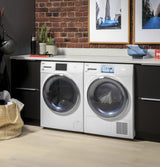 Haier ENERGY STAR® 4.1 cu.ft. Capacity Smart 24" Ventless Condenser Frontload Electric Dryer with Stainless Steel Basket
