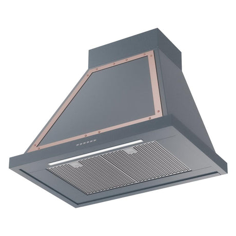 ILVE UANB30BGP Nostalgie Noblesse 30 inch Range Hood (Blue Grey, Copper)