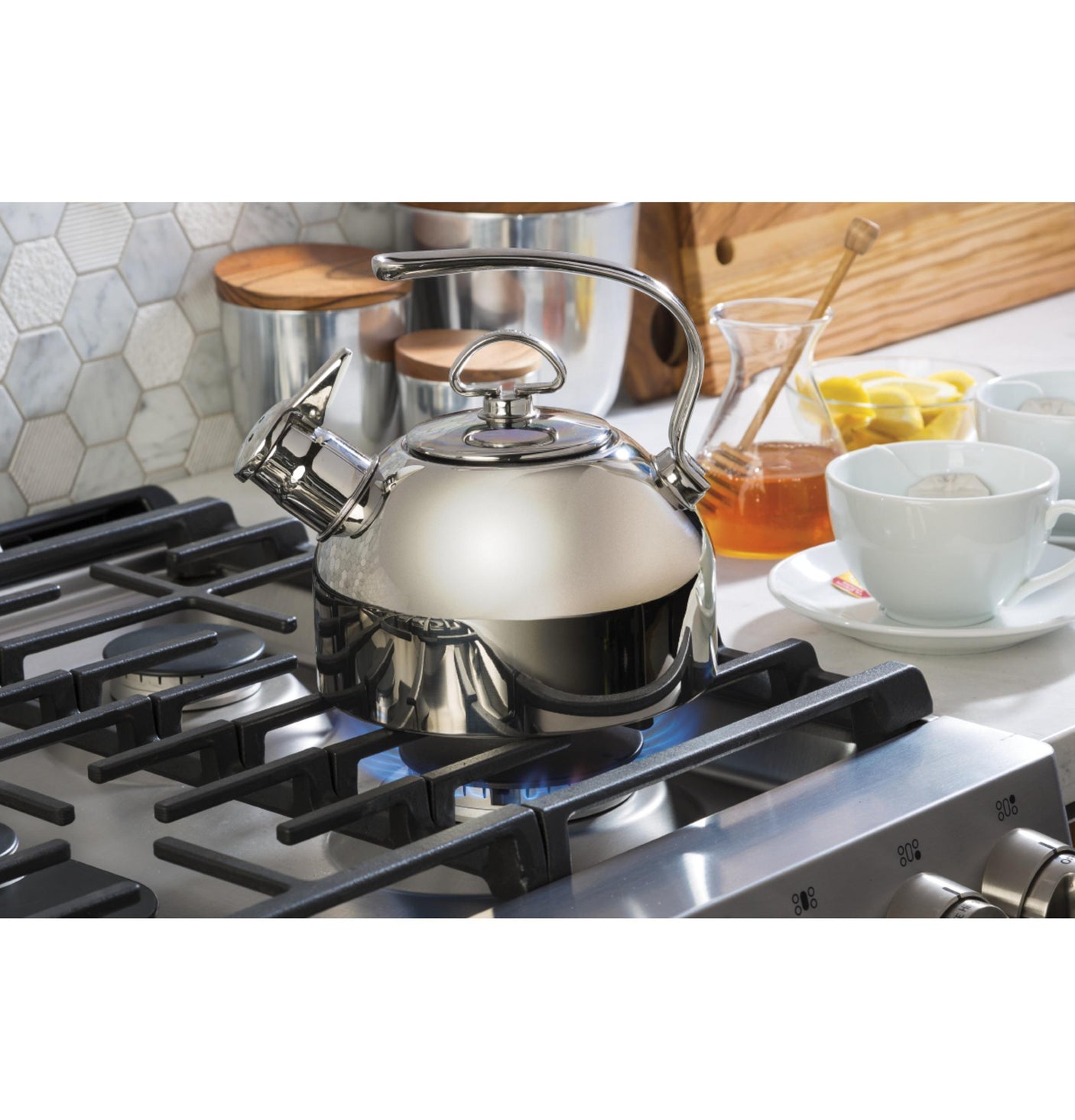 GE Profile™ 30" Smart Dual Fuel Slide-In Front-Control Range