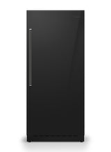 36" W. Integrated Column Door Panel - RVL Black Glass Right Hinge