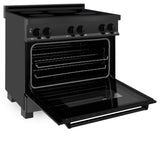 ZLINE 36" 4.6 cu. ft. Induction Range with a 5 Element Stove and Electric Oven in Black Stainless Steel (RAIND-BS-36)