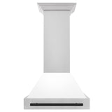 ZLINE 30 in. Autograph Edition Stainless Steel Range Hood with White Matte Shell and Accents (8654STZ-WM30) [Color: Matte Black]