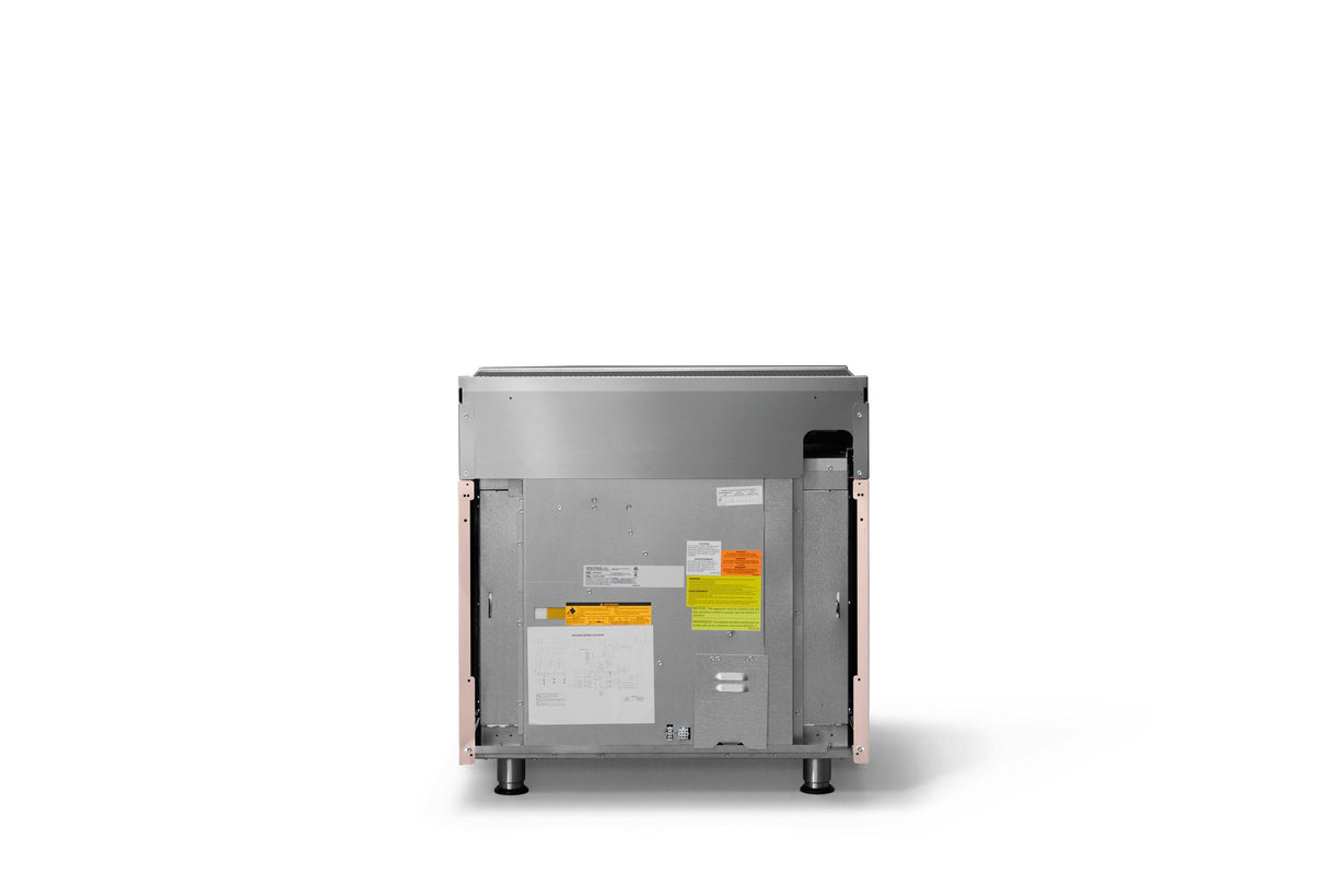 36"W. Induction Range (Finish: Blush, Trim: Polished Chrome)