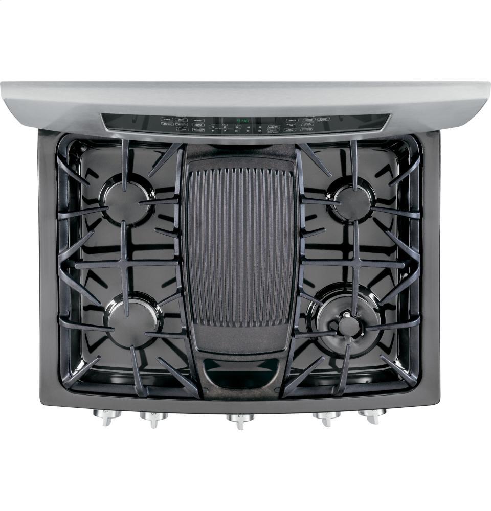 GE Profile Series 30" Dual-Fuel Free-Standing Range with Warming Drawer