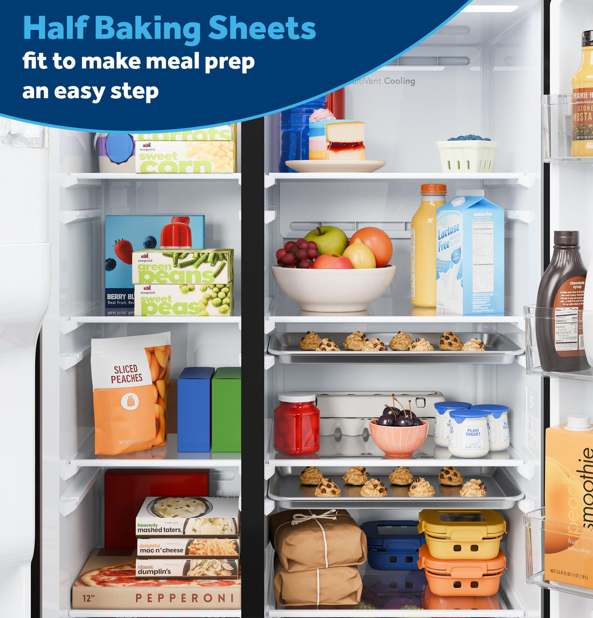 GE® 27.9 Cu. Ft. Side-By-Side Refrigerator with Extra Tall Dispenser and In-Door Icemaker