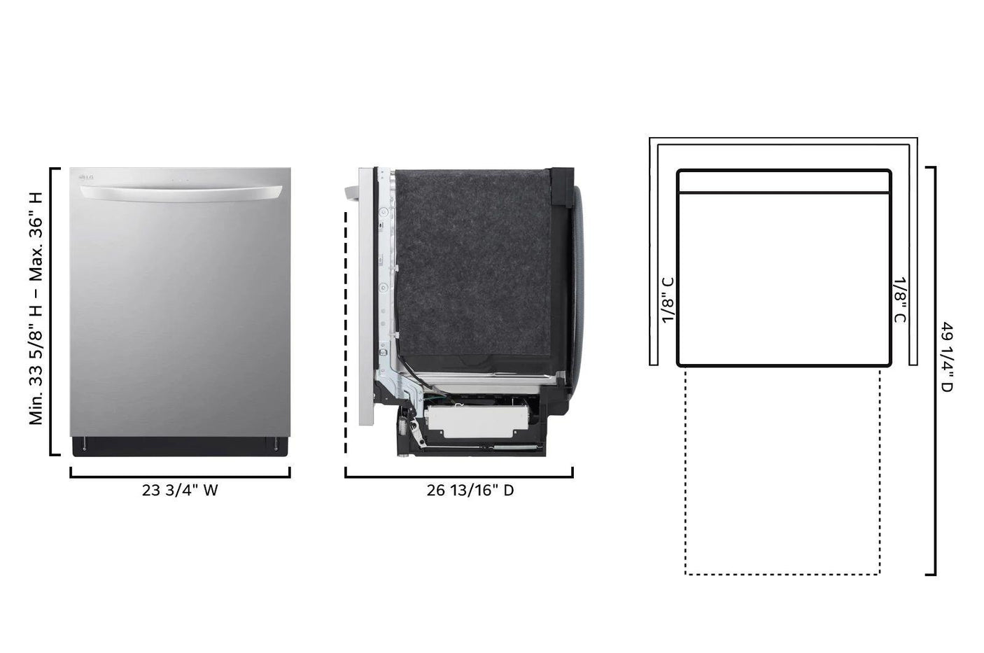24-Inch QuadWash® Top Control Dishwasher - Stainless Steel