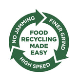 GE DISPOSALL® 1/2 HP Disposall Green Continuous Feed Garbage Disposer Corded