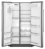 36- Inch Wide Side-by-Side Refrigerator with External Ice and Water- 26 Cu. Ft.