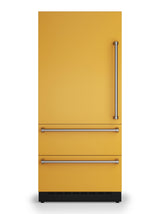 36"W. Integrated Bottom Freezer Door Panel Left Hinge - Daffodil