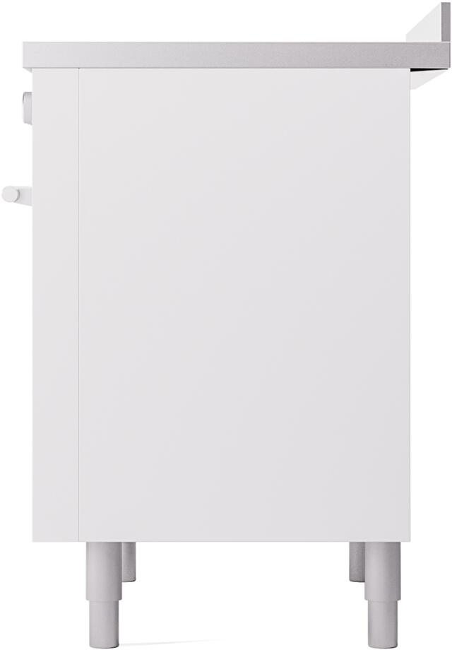 Professional Plus II 36 Inch Electric Freestanding Range in White with Trim