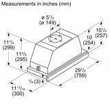 500 Series, 30" Pull-out Hood S/S