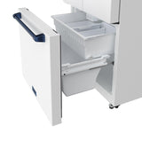 30 Inch French Door Counter Depth Refrigerator With Ice Maker - White/blue  Gordon Ramsay Series