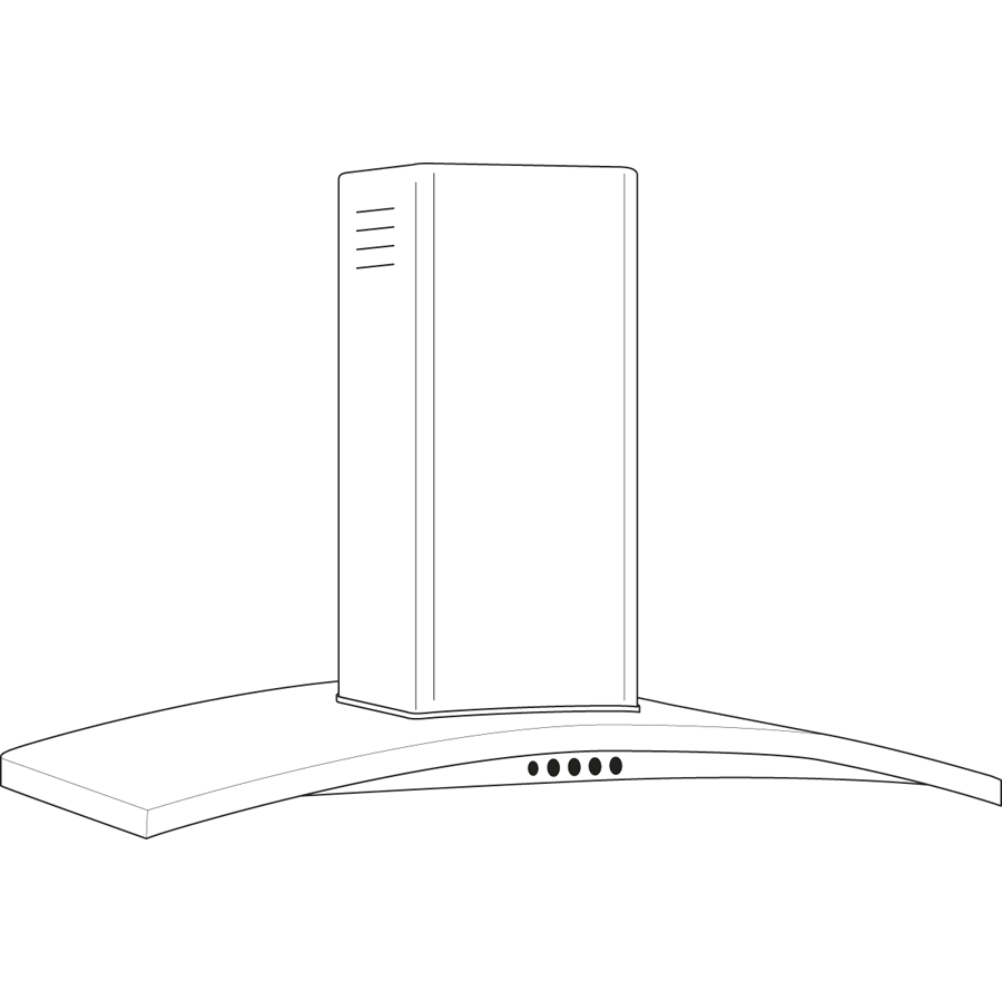 30" Wall-Mount Chimney Hood