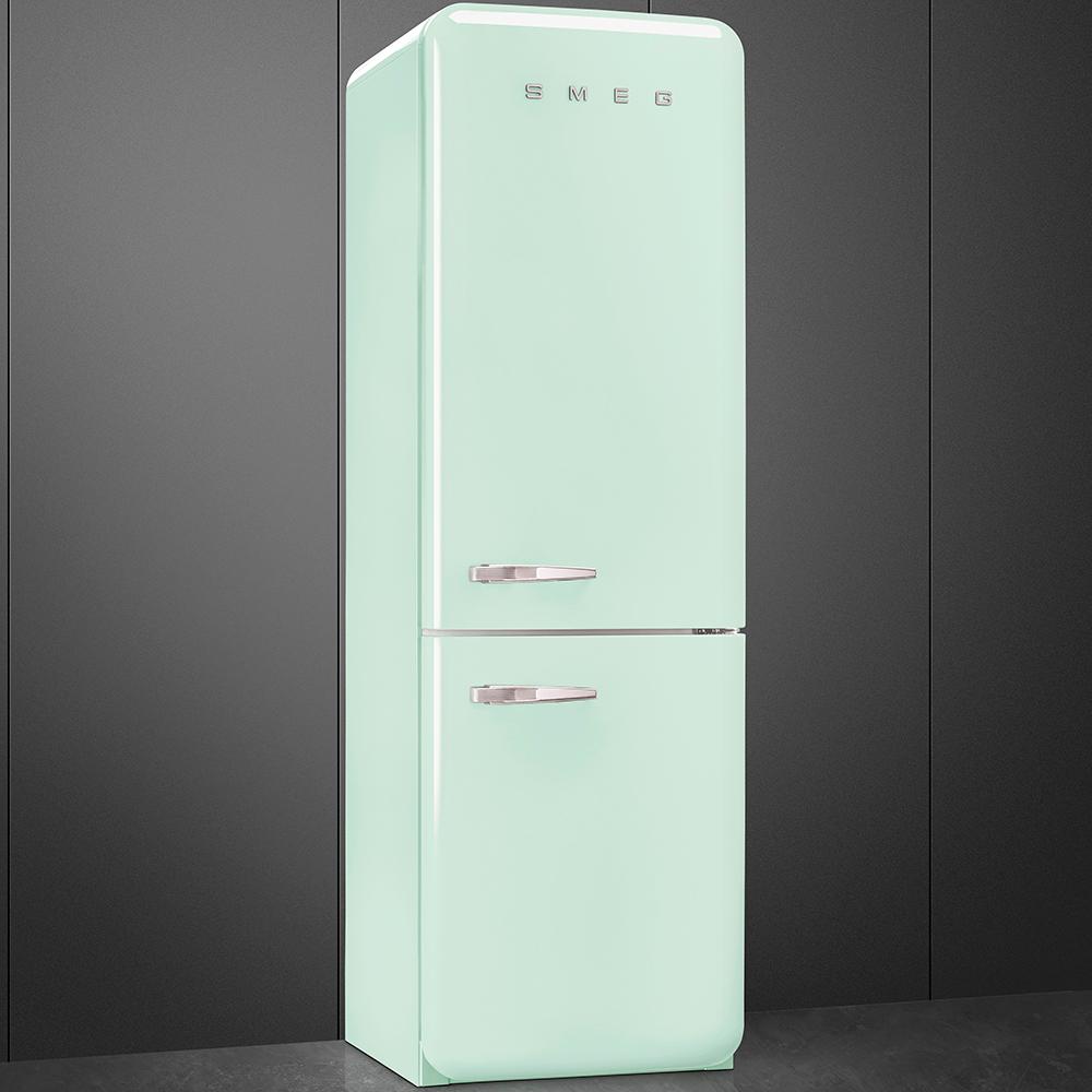 Approx 24" 50'S Style refrigerator with automatic freezer, Pastel green, Right hand hinge