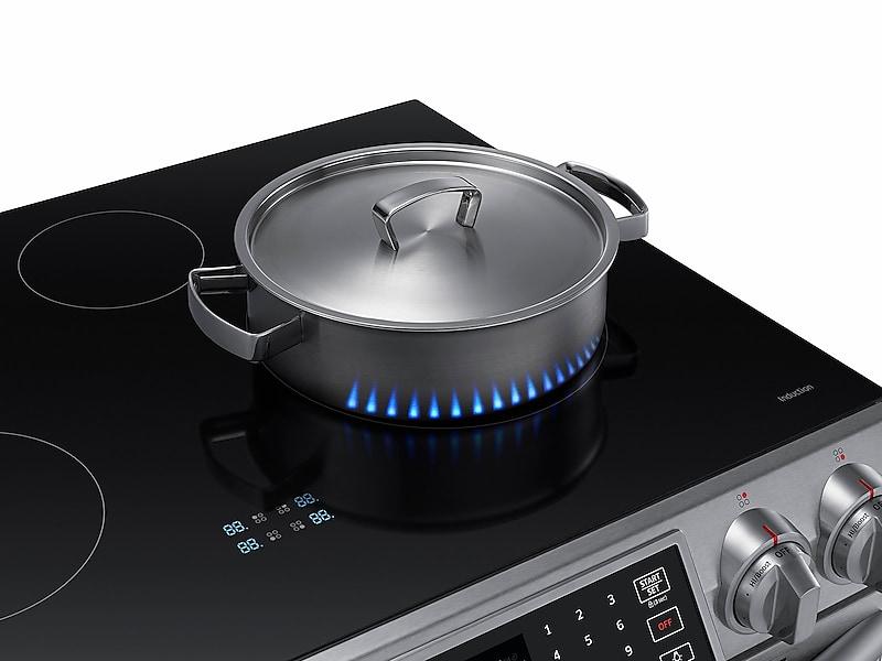 5.8 cu ft. Smart Slide-in Induction Range with Virtual Flame™ in Stainless Steel