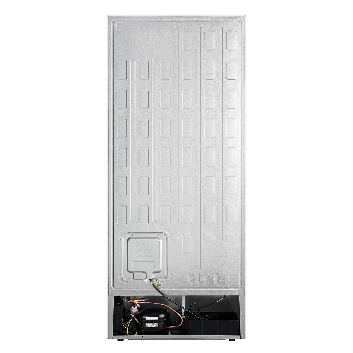Forno Maderno 28-Inch Convertible Upright Freezer/Refrigerator in White with Antique Brass Handle, 13.6 cu.ft., Left Swing