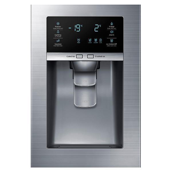 22 cu. ft. Capacity Counter Depth Side-by-Side Food ShowCase Refrigerator (Stainless Steel)
